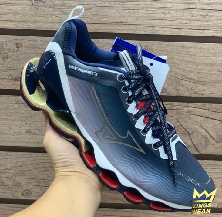 Tênis Mizuno Wave Prophecy X Azul Imp